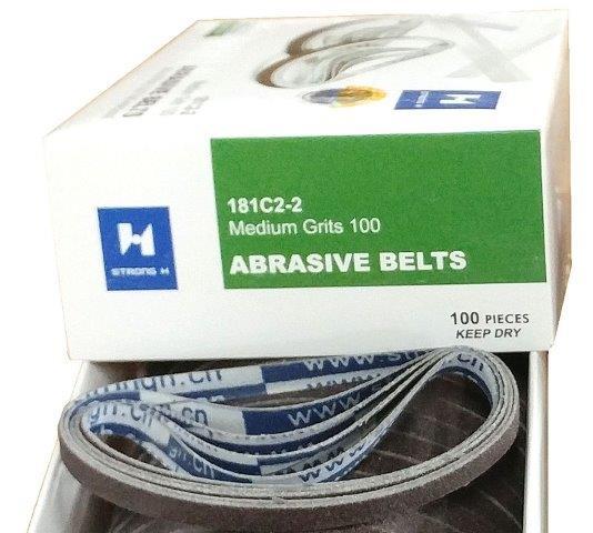181C2-2 EASTMAN ABRASIVE BELTS, MEDIUM 100, GENERIC (box Of 100