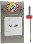 Twin Needles Hzx705h in a brown Organ Needle package